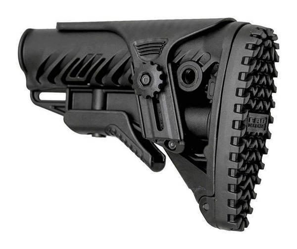 Приклад фиксированный FAB Defense для АК-47/74/АКМ Черный FAB  фото