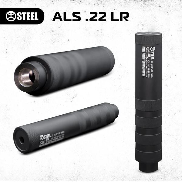 Глушник STEEL ALS .22 LR для Ruger 10/22, Remington 597, CZ 455, Savage, Marlin XT22 ALS22LR фото