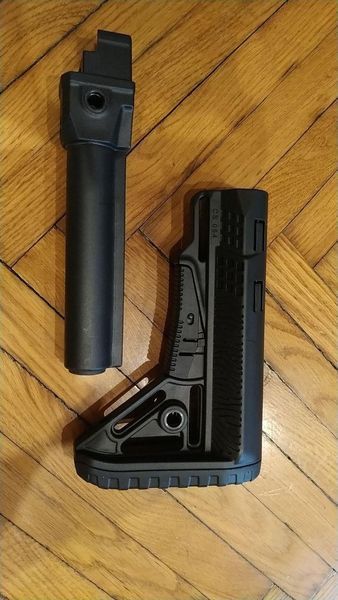 Приклад фиксированный DLG Com-Spec АК-47/74/АКМ Черный 3586L фото