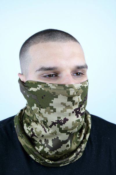 Тактическая балаклава пиксель,летняя легкая баф coolmax