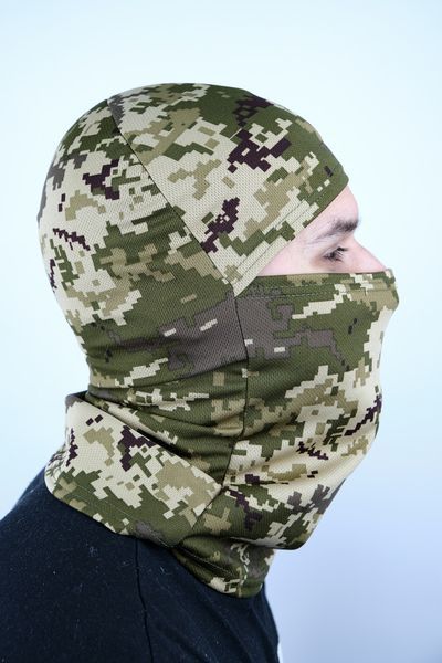 Тактическая балаклава пиксель,летняя легкая баф coolmax