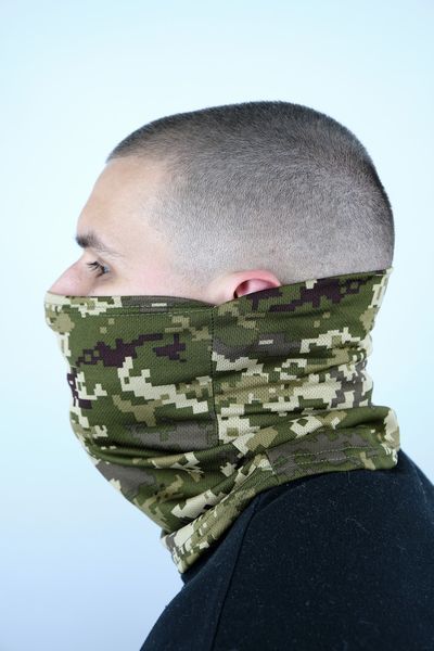 Тактическая балаклава пиксель,летняя легкая баф coolmax