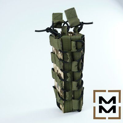 Тактический подсумок пиксель двойной открытый для магазинов РПК 34588 фото