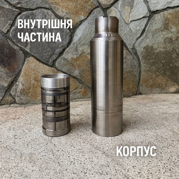Глушитель разборный титановый (ПБС) калибр 5.45 для АК тут фото