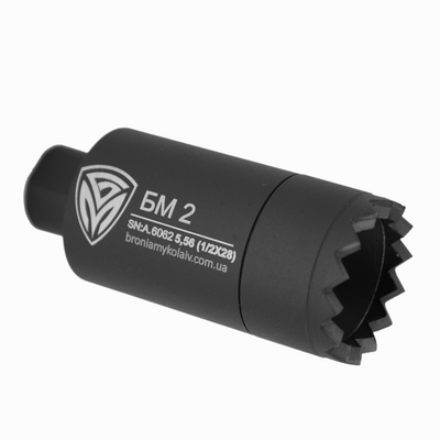 Пламягаситель БМ2 5,56/.223 (1/2&Prime;&times;28) AR-15, M4-A1, GROT bm2556 фото