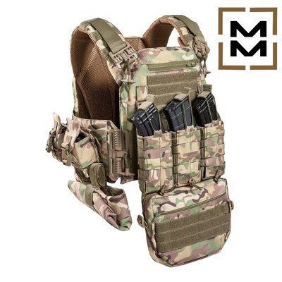 Плитоноска Warmor Gen.3 Max Мультикам Плитоноска+подсумки Тактическая плитоноска ЗСУ бронежилет мультикам 2024 фото