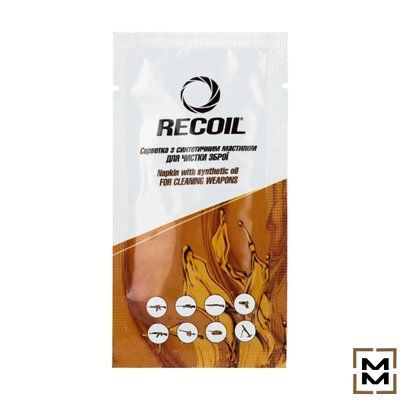 Салфетка с синтетическим маслом для чистки оружия Recoil 2334 фото