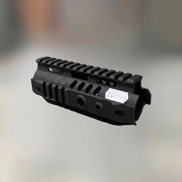 Цевье алюминиевое 14 см для AR15 с планками Пикатинни, цвет &ndash; Черный, LD Turkish 244399 фото