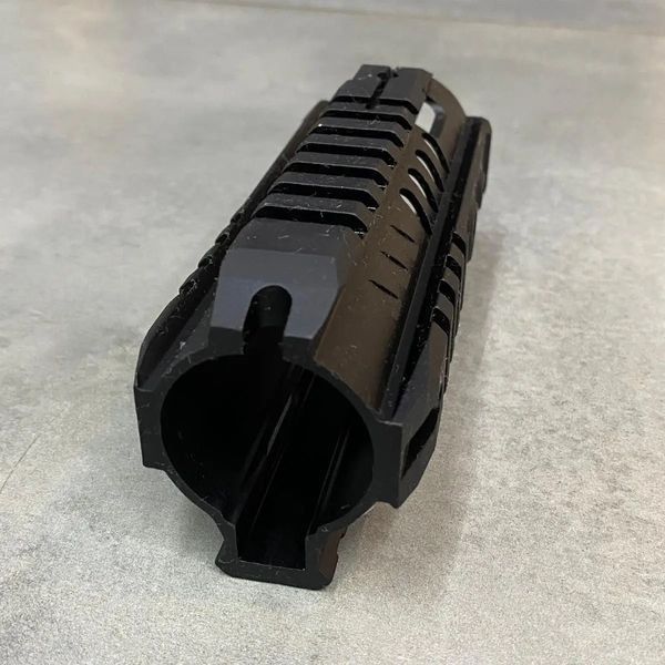 Цевье алюминиевое 14 см для AR15 с планками Пикатинни, цвет &ndash; Черный, LD Turkish 244399 фото