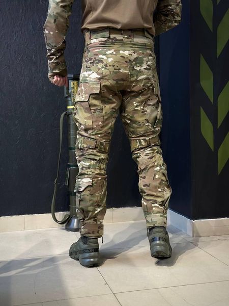 Тактические полевые штаны с наколенниками KS-PRO Military мультикам MTP