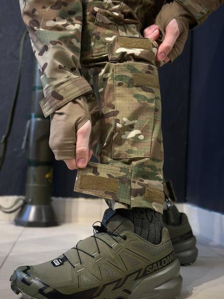 Тактические полевые штаны с наколенниками KS-PRO Military мультикам MTP
