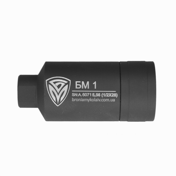 Пламегаситель БМ1 5,56/.223 (1/2&Prime;&times;28) для AR-15, M4-A1, GROT бм 5.56 фото